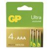 Alkalická baterie GP Ultra AAA (LR03), 4 ks