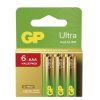 Alkalická baterie GP Ultra AAA (LR03), 6 ks