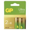 Alkalická baterie GP Ultra C (LR14), 2 ks