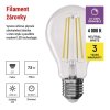 LED žárovka Filament A60 / E27 / 7,5W (75 W) / 1 055 lm / neutrální bílá / stmívatelná