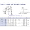 Třmen U odlehčený M10x80x64 4.6 ZB