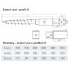Zemní vrut U WINTECH technické parametry