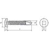 Samovrt.šroub DIN 7504 N SQ  4,2 x 25 ZB