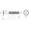 Šroub nábyt. typ BB  17  M6x120  ZB