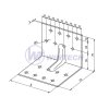 Úhelník  s výztuhou 05-12, 70x70x80 ZAR, 1 ks
