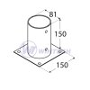 Patka sloupku 80, PSPO 80, 81x150x2