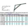 Konzole s podpěrou KP1, 100x300x20mm, ZB 10ks