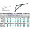 Konzole s podpěrou KP1, 100x400x20mm, ZB