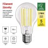 LED žárovka Filament A60 A CLASS / E27 / 7,2 W (100 W) / 1521 lm / teplá bílá