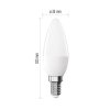 LED žárovka Classic svíčka / E14 / 6,5 W (60 W) / 806 lm / studená bílá