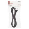Flexo šňůra guma/neopren 2× 1mm2, 3m, černá