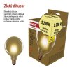 LED žárovka Vintage G125 / E27 / 4,5 W (40 W) / 420 lm / teplá bílá