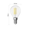 LED žárovka Filament Mini Globe / E14 / 5,9 W (60 W) / 806 lm / neutrální bílá