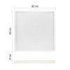 LED panel VEXXO 60×60, čtvercový přisazený bílý, 33W, neutrální bílá UGR