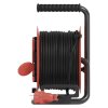 Venkovní prodlužovací kabel na bubnu 25 m / 4 zásuvky / guma / 230 V / 1,0 mm2 / IP44