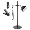 LED stolní lampa SOPHIE, nabíjecí, černá