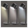 LED stolní lampa ABBIE, nabíjecí, černá