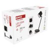 LED stolní lampa ABBIE, nabíjecí, černá