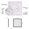 LED přisazené svítidlo FLORI čtvercové, černé, 18W, neutrální bílá