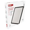 LED přisazené svítidlo FLORI čtvercové, černé, 18W, neutrální bílá
