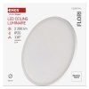 LED přisazené svítidlo FLORI kruhové, bílé, 22W, neutrální bílá