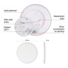 LED přisazené svítidlo FLORI kruhové, bílé, 22W, neutrální bílá