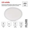 LED přisazené svítidlo FLORI kruhové, bílé, 22W, neutrální bílá