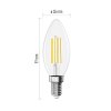 LED žárovka Filament svíčka A CLASS / E14 / 3,8 W (60 W) / 806 lm / neutrální bílá