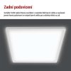 LED přisazené svítidlo FLORI čtvercové, bílé, 18W, neutrální bílá