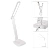 LED stolní lampa AMY, nabíjecí, bílá