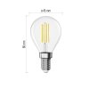 LED žárovka Filament Mini Globe A CLASS/ E14 / 3,8 W (60 W) / 806 lm / teplá bílá