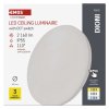 LED přisazené svítidlo DIONI kruhové, bílé, 18W, se změnou CCT