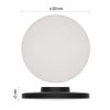 LED přisazené svítidlo DIONI kruhové, černé, 18W, se změnou CCT