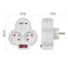 Rozbočovací zásuvka 2×, vyp., 1×USB-A+1×USB-C, bílá