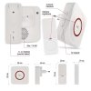 GoSmart Domovní bezdrátový zvonek P5735WS do zásuvky s WiFi