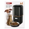 Dávkovač krmiva Pet Care, 4 l, černý