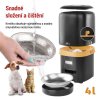 Dávkovač krmiva Pet Care, 4 l, černý