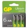 Alkalická baterie GP Ultra Plus AA (LR6), 6 ks