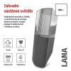 Zahradní nástěnné svítidlo LANA, 10,6 x 8,8 x 28,5 cm, 1 x E27, 25 W