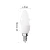 LED žárovka Basic Candle E14 / 8,8 W (60 W) / 806 lm / teplá bílá