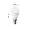 LED žárovka Basic MINI GLOBE E14 / 8,8 W (60 W) / 806 lm / teplá bílá