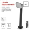 LED zahradní sloupkové svítidlo NIKA, 16,5 x 12 x 50 cm, 12,5 W, teplá bílá