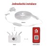 GoSmart ohebný LED pásek NEON bílý, 3 m, 24 W, RGBIC stmívatelný, WiFi