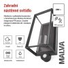 Zahradní nástěnné svítidlo MALVA, čidlo soumraku, 13 x 12 x 28 cm, 1 x E27, 15 W