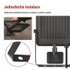 LED reflektor VISIO s pohybovým čidlem, 50 W, černý, neutrální bílá