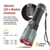 LED nabíjecí kovová svítilna 3000 lm, 5000 mAh
