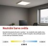 LED panel BAXXO 60×60, čtvercový přisazený bílý, 36W neutr. bílá UGR