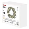 LED dekorace - věnec jmelí, 3x AA, teplá bílá, časovač