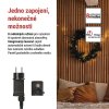 LED vánoční řetěz, 8 m, venkovní i vnitřní, teplá bílá, programy, časovač