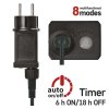 LED vánoční řetěz, 18 m, venkovní i vnitřní, multicolor, programy, časovač